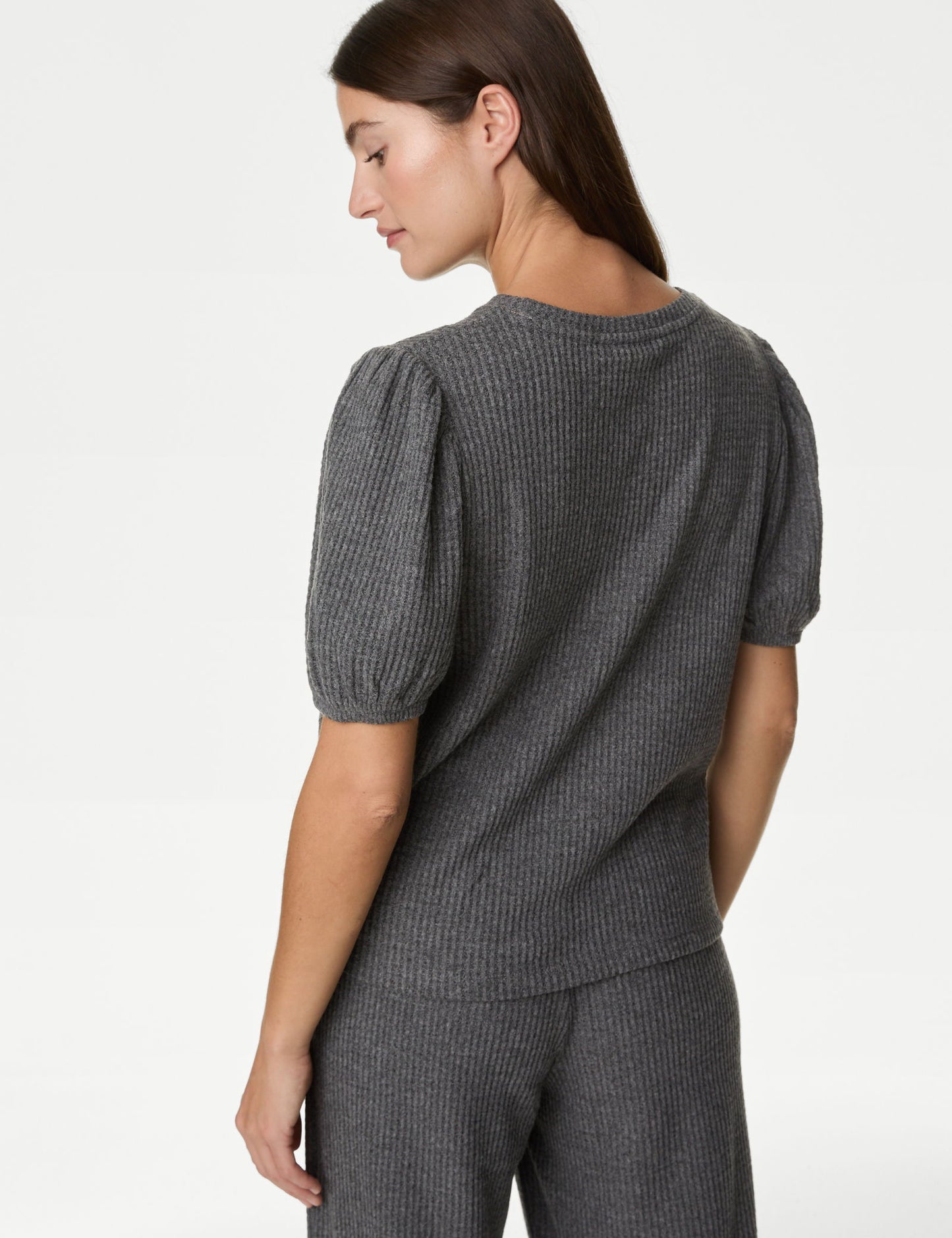 Regular Fit Waffle Pijama Üstü