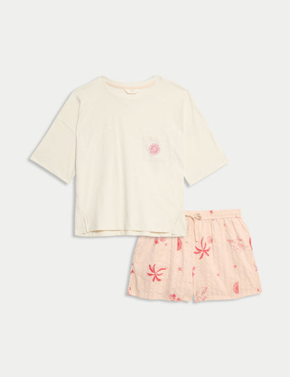 Cool Comfort:trade_mark: Baskılı Kısa Pijama Takımı