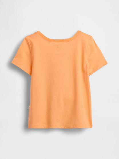 Sarı Grafik Baskılı T-shirt