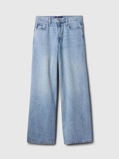 Açık Mavi Baggy Jean Pantolon