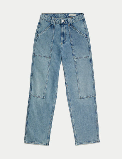 Straight Leg Jean Kargo Pantolon