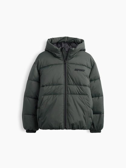 Pembe Midweight Hooded Puffer Şişme Mont