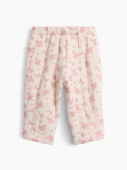 Çok Renkli Kapitone Gauze Pull-on Pantolon