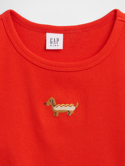 Kırmızı Fitilli Bisiklet Yaka T-shirt