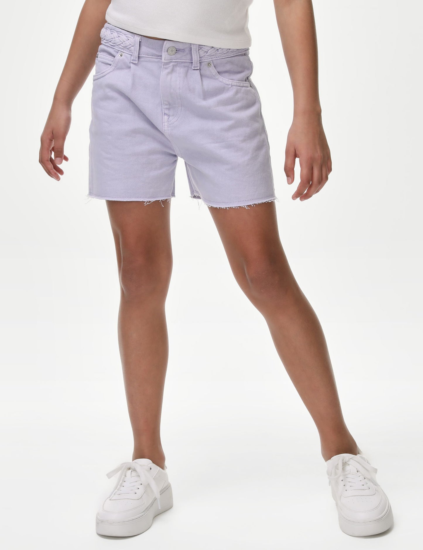 Saf Pamuklu Denim Şort (6-16 Yaş)
