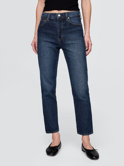 Mavi High Rise Cheeky Straight Washwell Jean Washwell