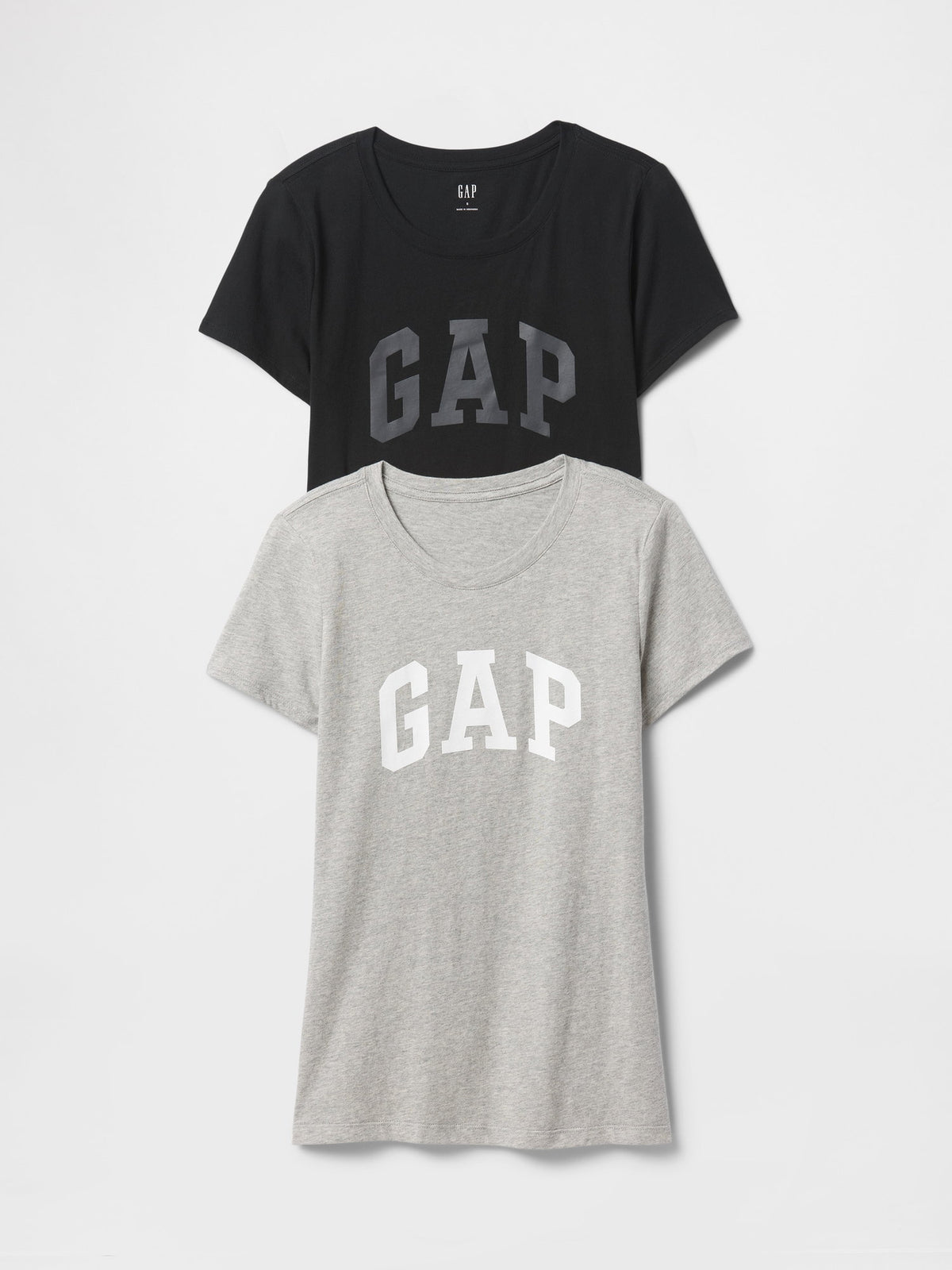 Siyah 2'li Gap Logo Kısa Kollu T-shirt Seti