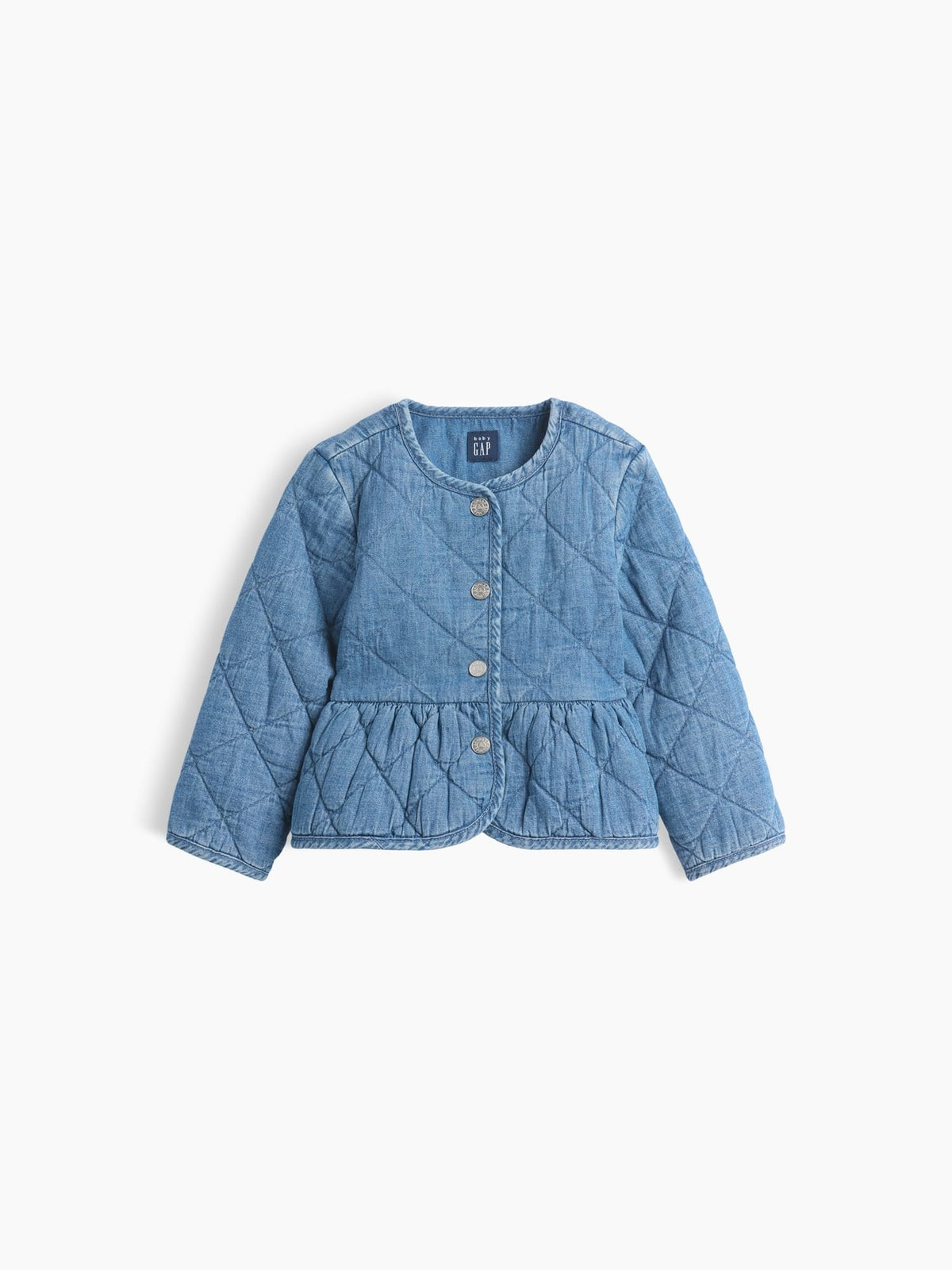Mavi Kapitone Denim Ceket