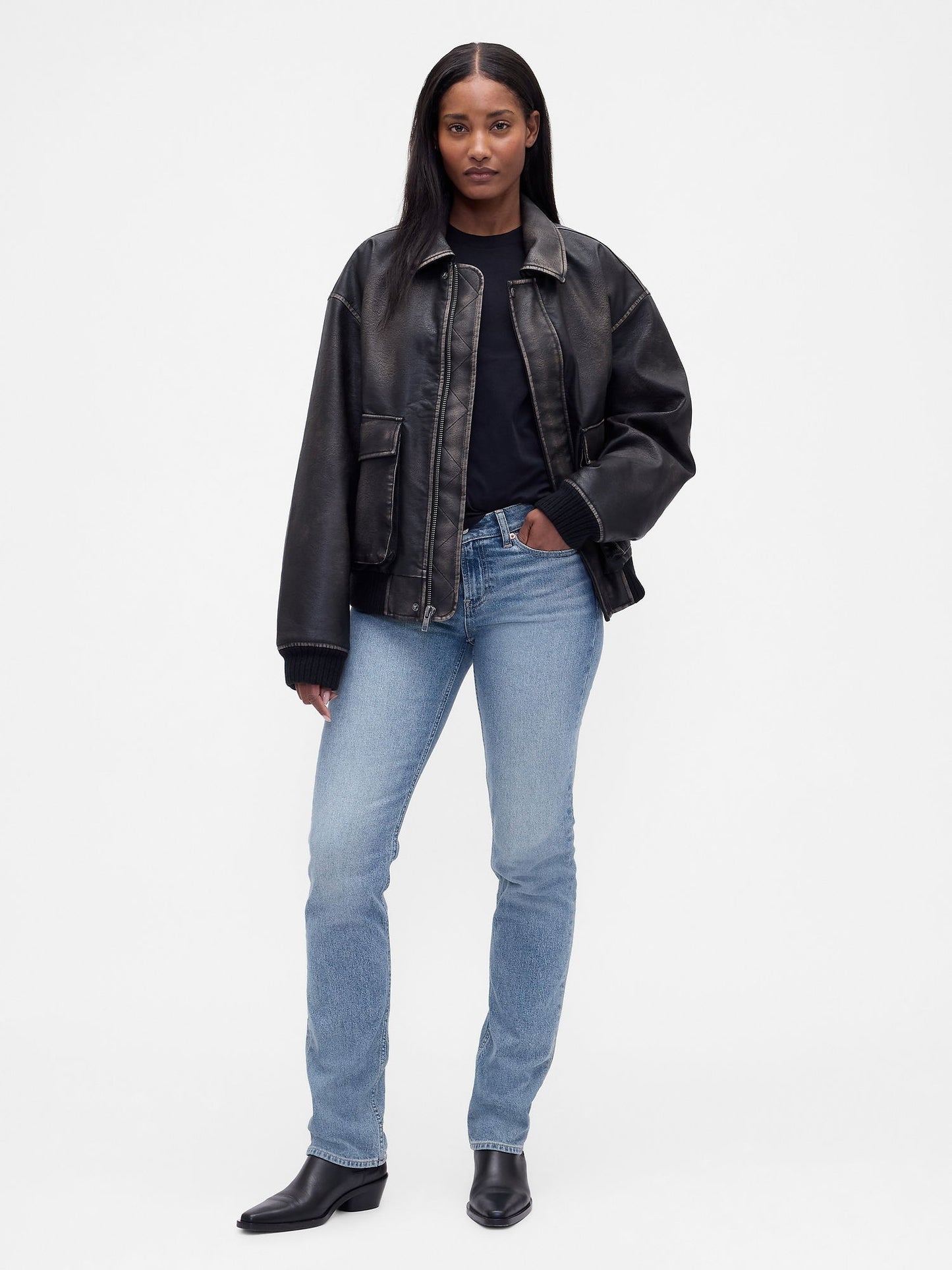 Açık Mavi Curvy Low Rise '90s Jean Pantolon