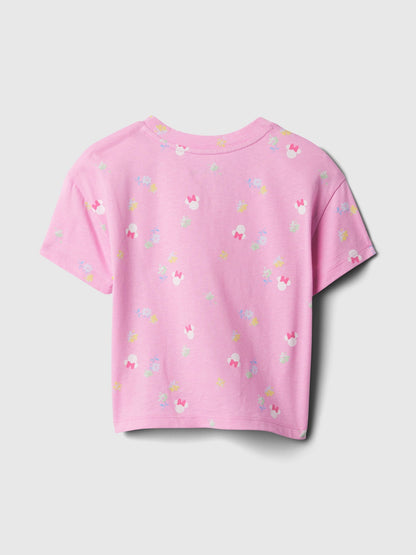 Beyaz Disney Minnie Mouse Desenli T-shirt