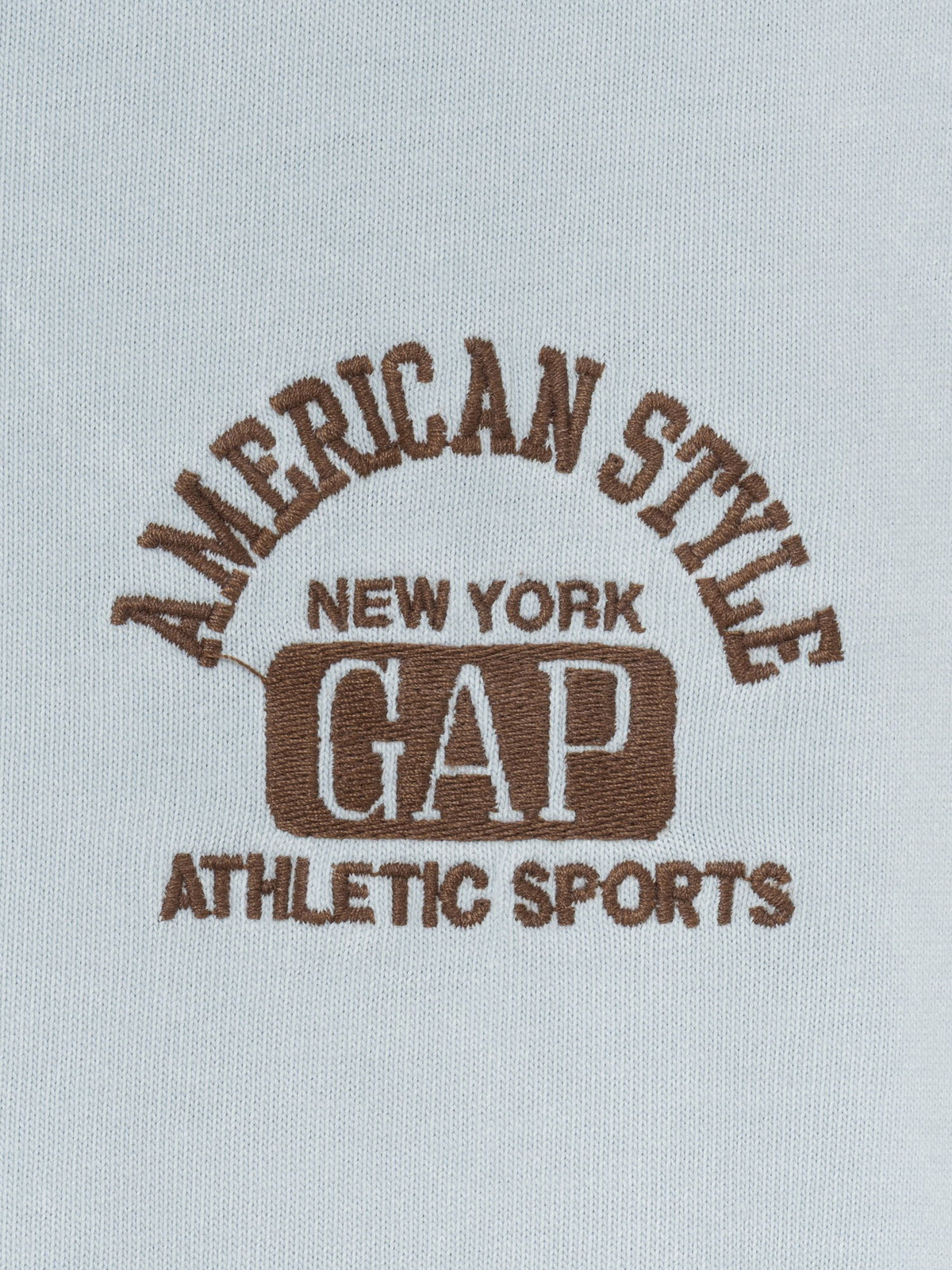 Açık Mavi Heavyweight Gap Logo Relaxed Crop T-shirt