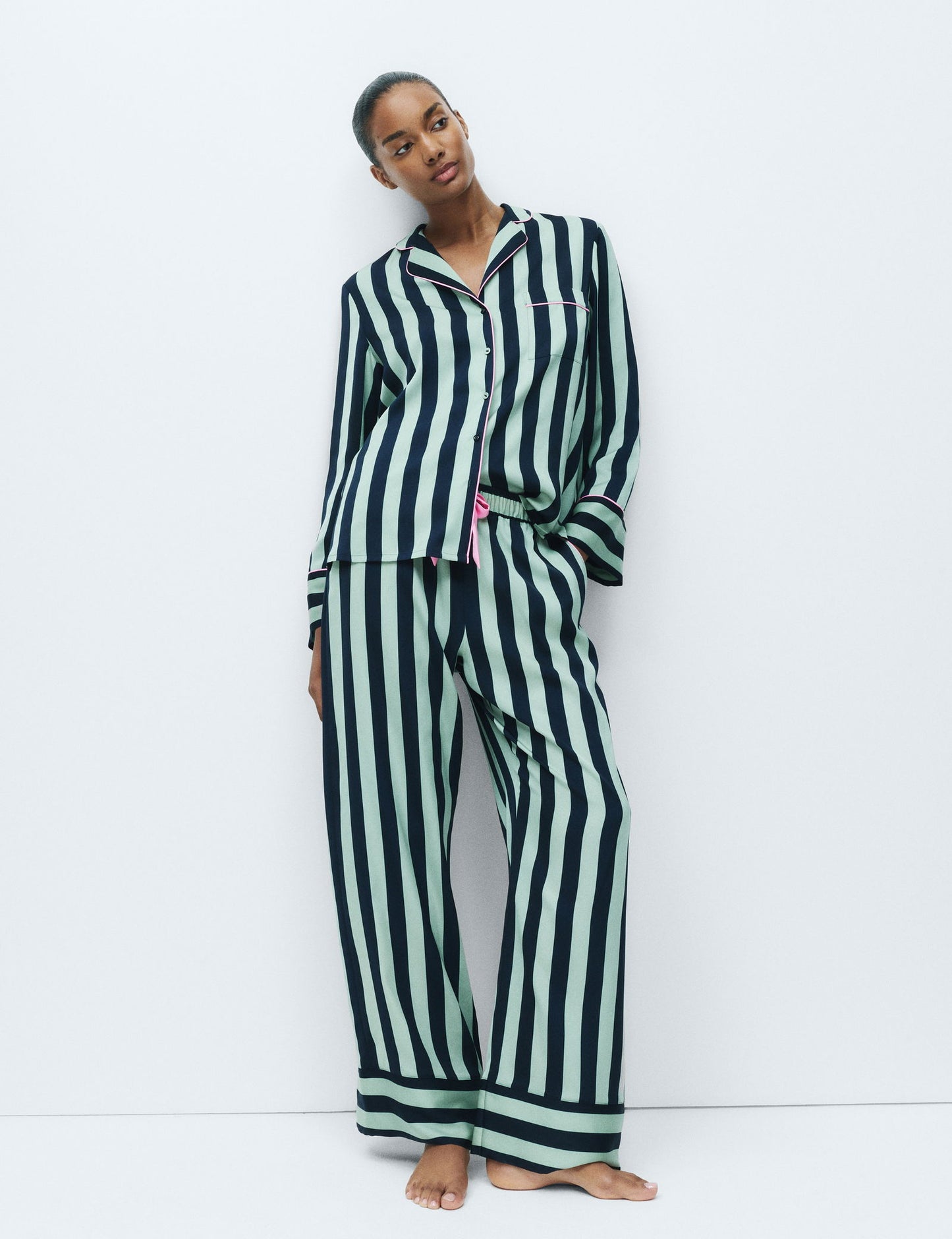 Çizgili Pijama Takımı