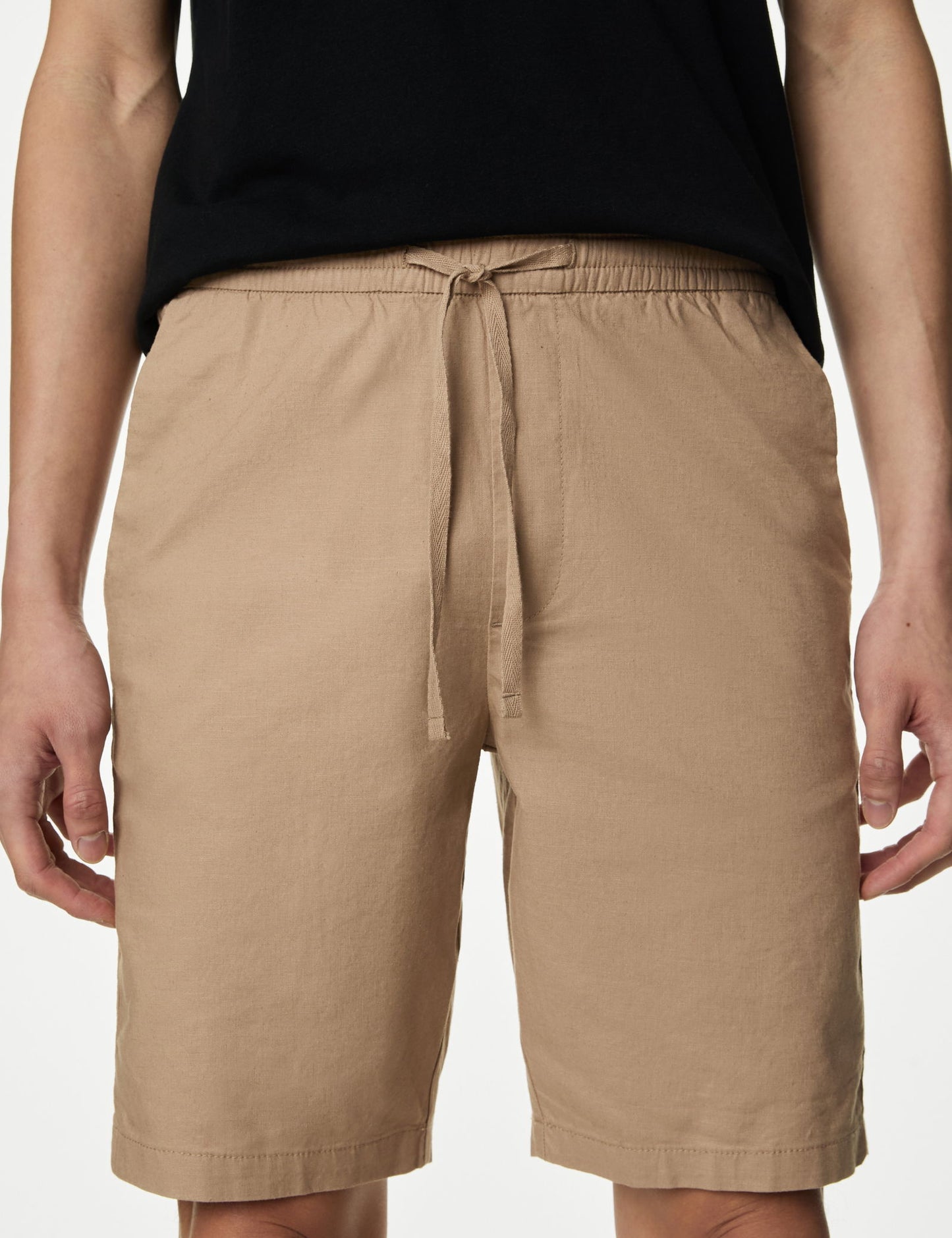 Regular Fit Keten Şort