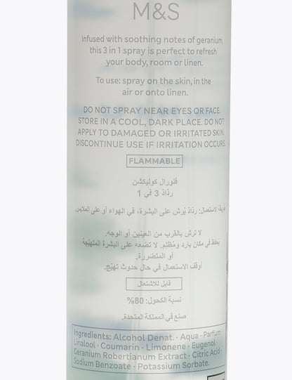 Geranium Kokulu 3'ü 1 Arada Sprey 100 Ml