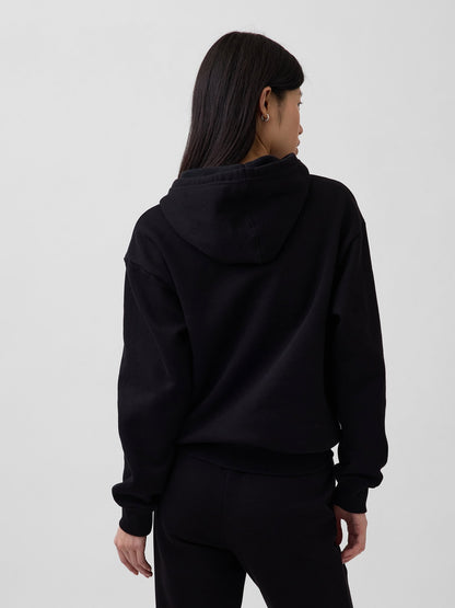 Siyah Gap Logo Fleece Sweatshirt