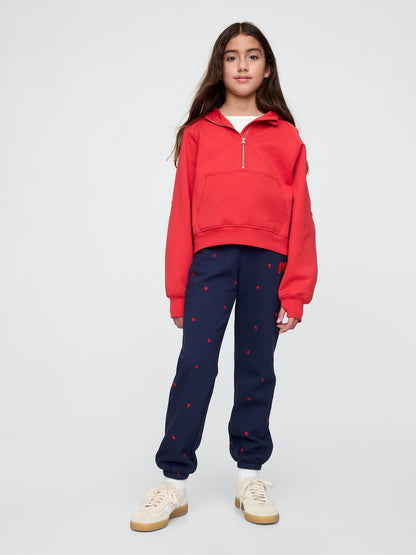 Lacivert Gap Logo Relaxed Fransız Havlu Kumaş Jogger Eşofman Altı