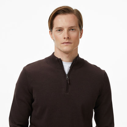 Nautica Erkek Kahverengi Classic Fit Kazak