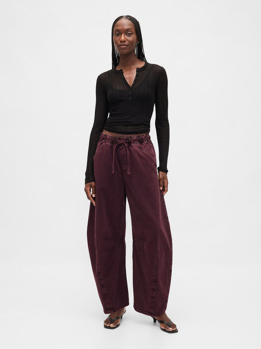 Bordo Mid Rise Ultrasoft Easy Horseshoe Jean Pantolon