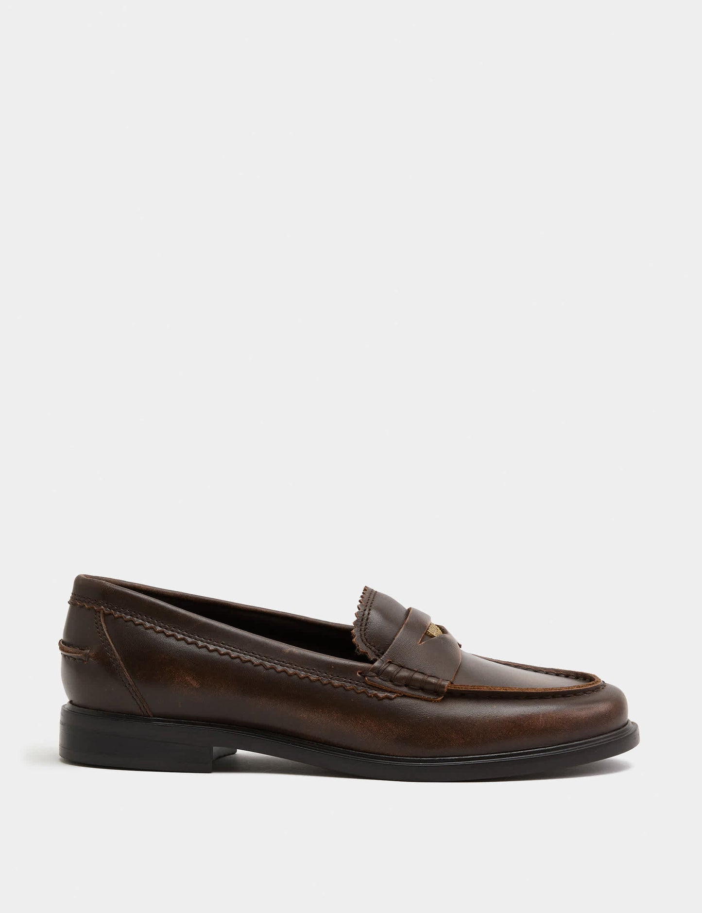 Deri Penny Loafer Ayakkabı