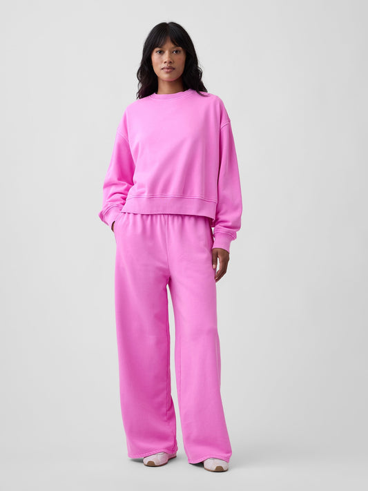 Pembe Vintagesoft Baggy Wide-leg Eşofman Altı