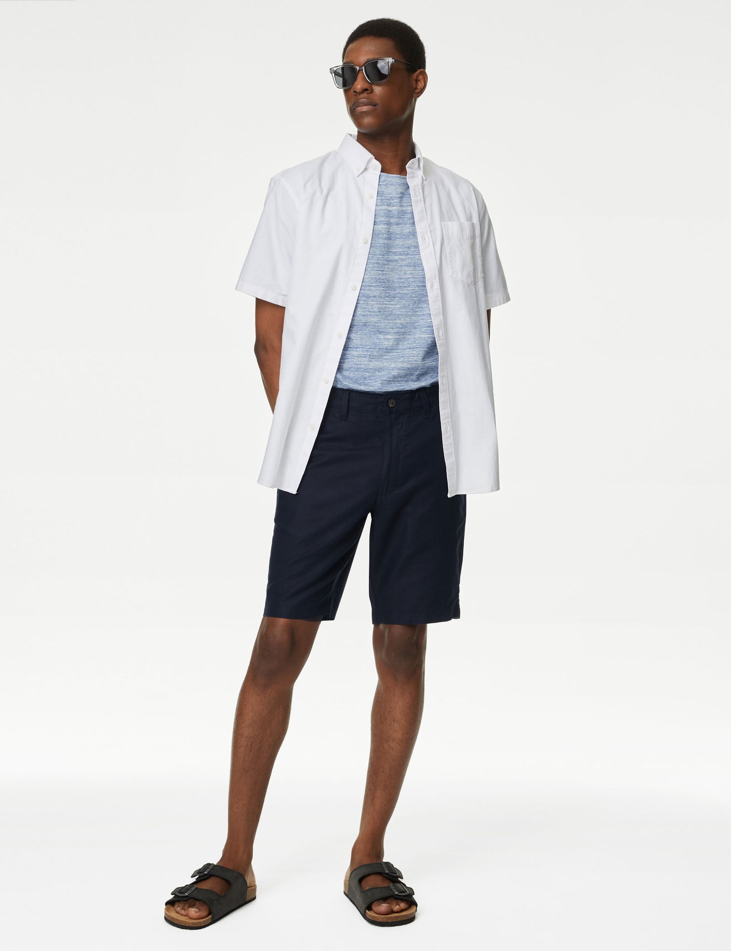 Regular Fit Keten Chino Şort