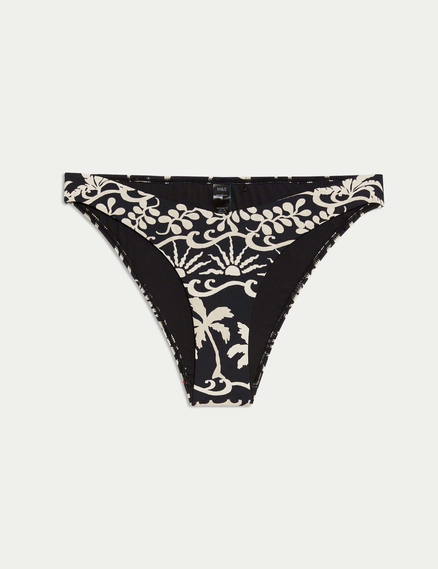 Desenli Yüksek Kesim Bikini Altı