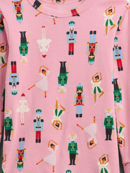 Pembe Gap %100 Organik Pamuk Holiday Pijama Takımı