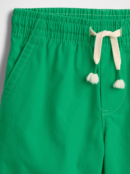 Yeşil Babygap Poplin Pull-on Şortlar