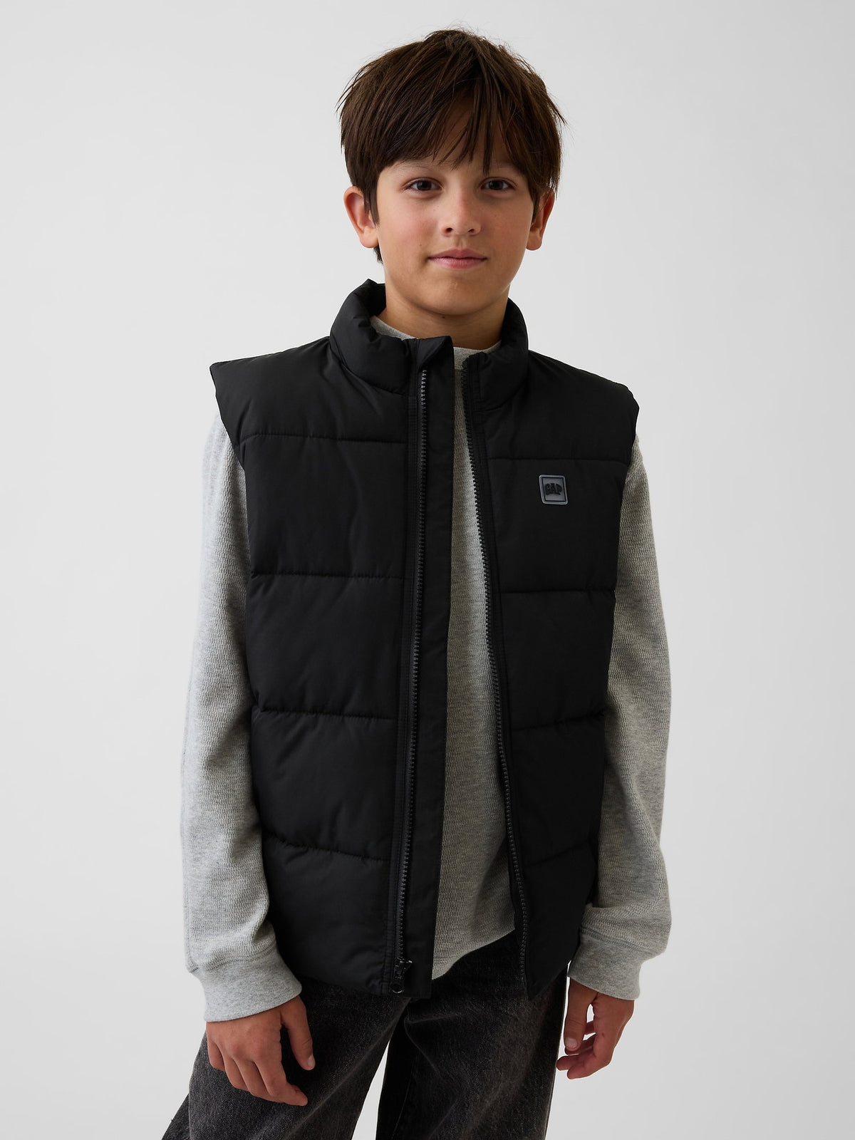 Siyah Relaxed Puffer Şişme Yelek