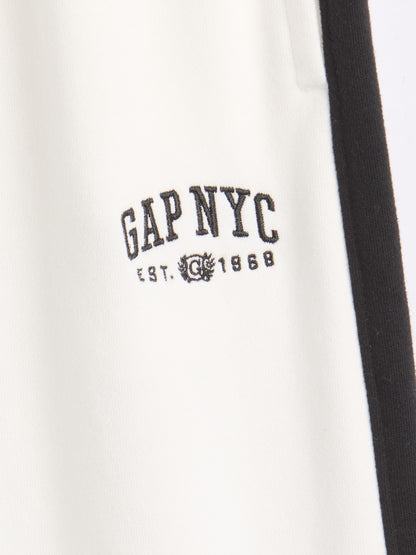 Beyaz Vintagesoft Baggy Gap Logo Pantolon