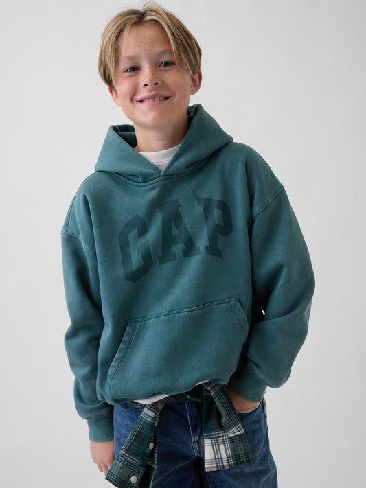 Koyu Yeşil Vintagesoft Relaxed Logo Sweatshirt
