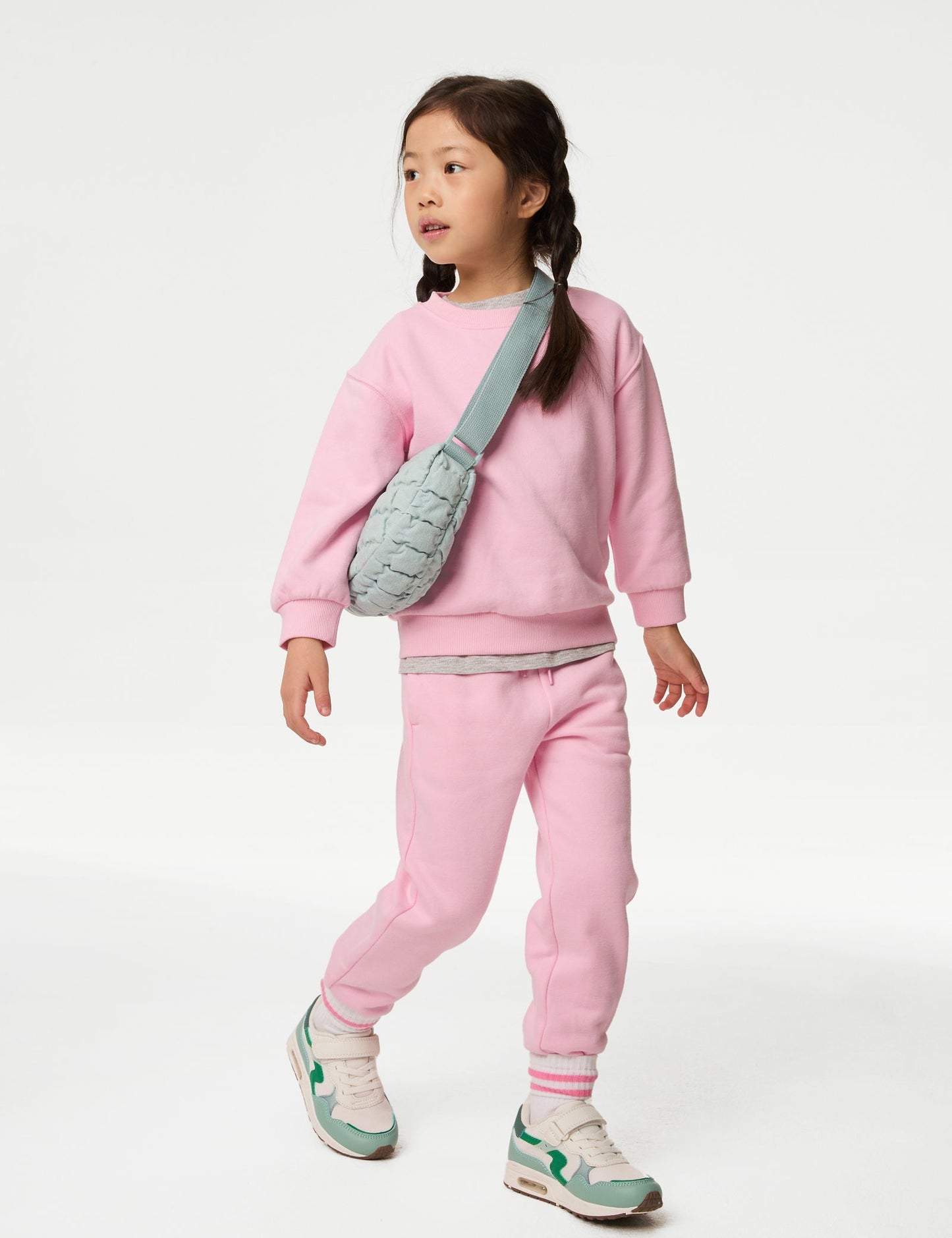 Pamuk Karışımlı Düz Sweatshirt (2–8 Yaş)