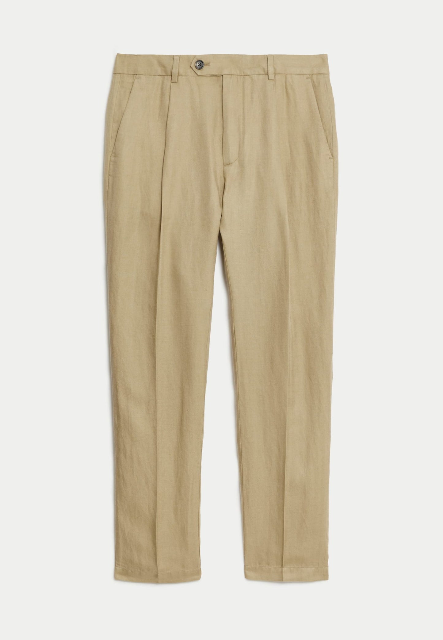 Tapered Fit Keten Pantolon
