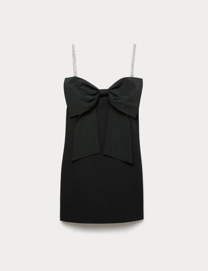 Fiyonk Detaylı Mini Elbise
