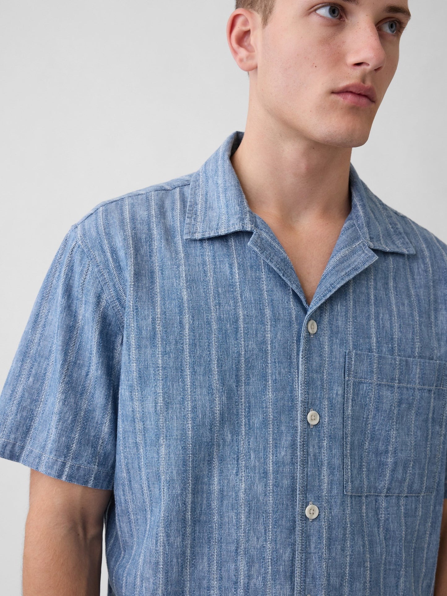 Mavi Denim Dobby Resort Gömlek