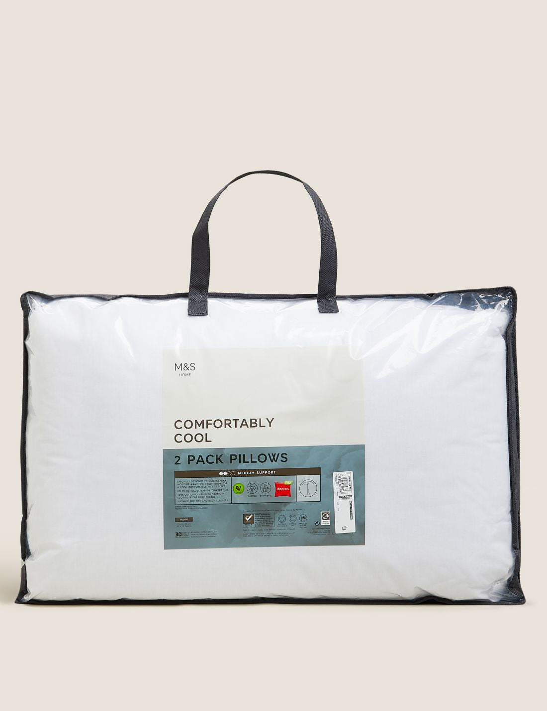 Saf Pamuklu 2'li Comfortably Cool Yastık Seti