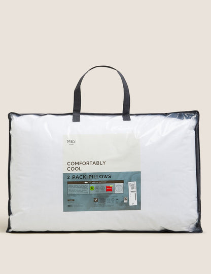 Saf Pamuklu 2'li Comfortably Cool Yastık Seti