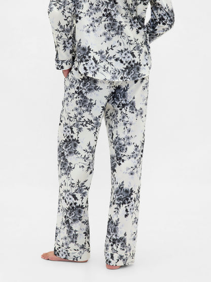 Açık Gri Poplin Pijama Altı