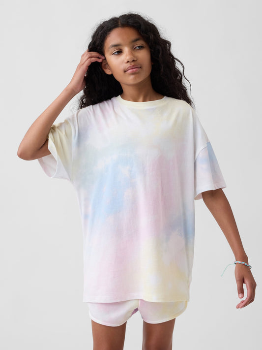 Çok Renkli Tie-dye Oversized T-shirt