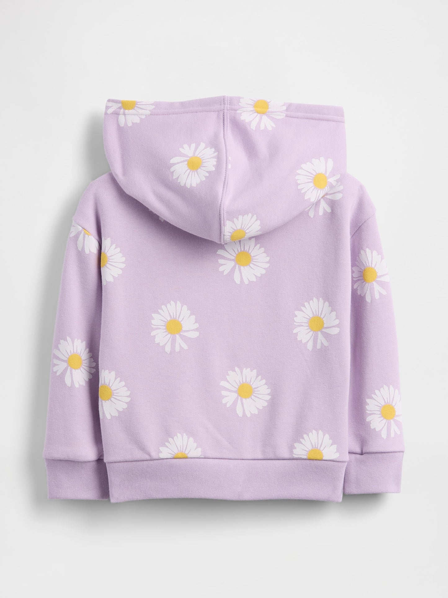 Lila Relaxed Logo Fransız Havlu Kumaş Fermuarlı Sweatshirt