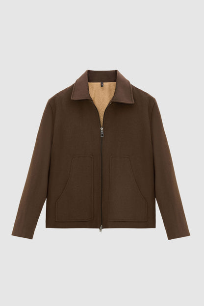 Tween Relaxed Fit Kahverengi Düz Mont