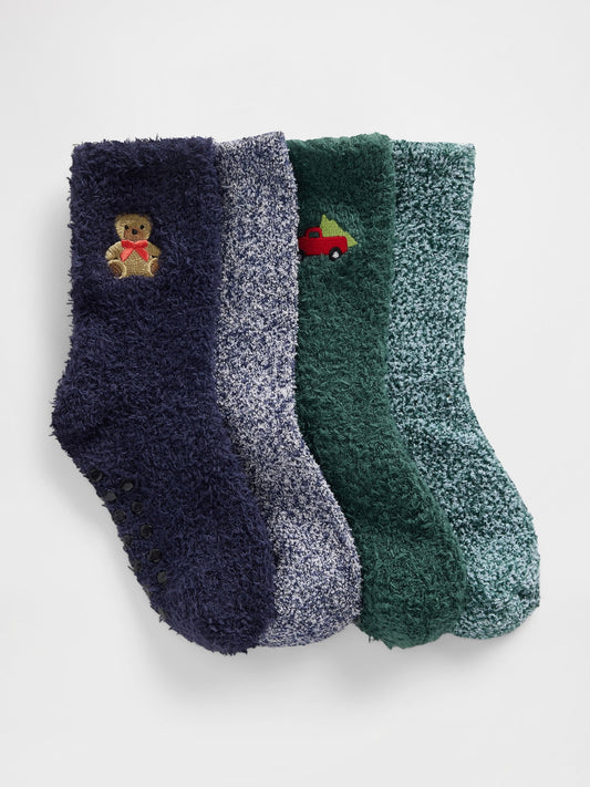Çok Renkli Cozy Çorap (4’lü)