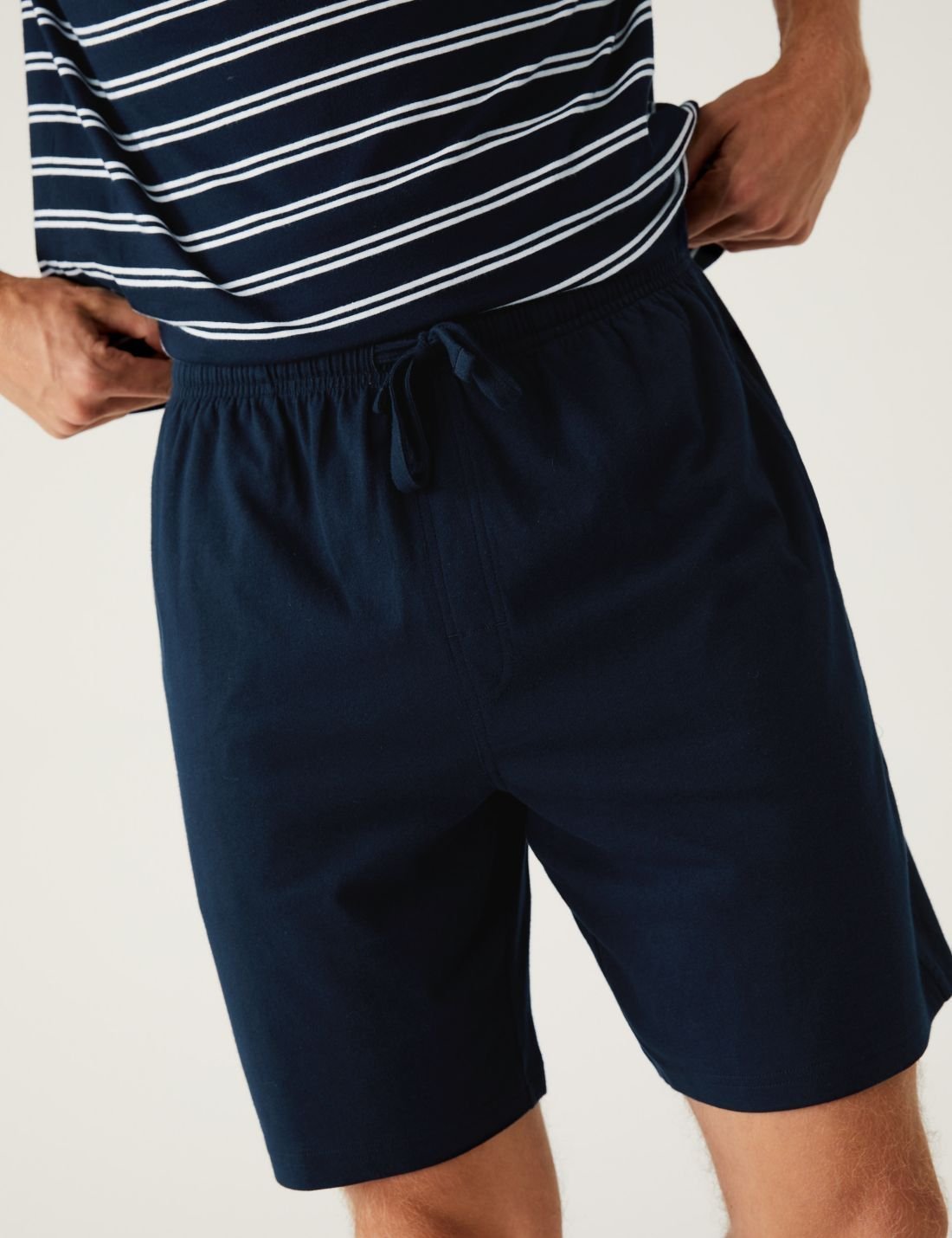 Saf Pamuklu Kısa Kollu Pijama Takımı