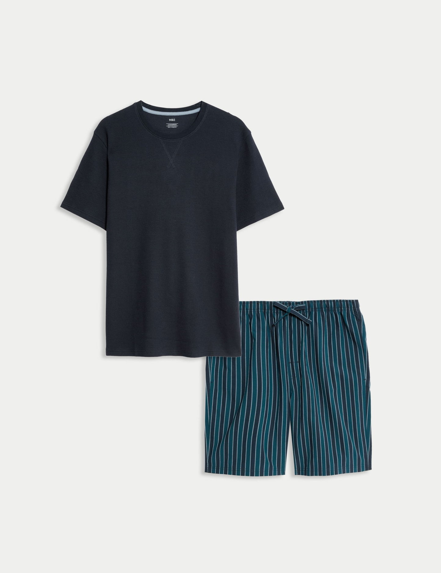 Pamuklu Kısa Kollu Pijama Takımı