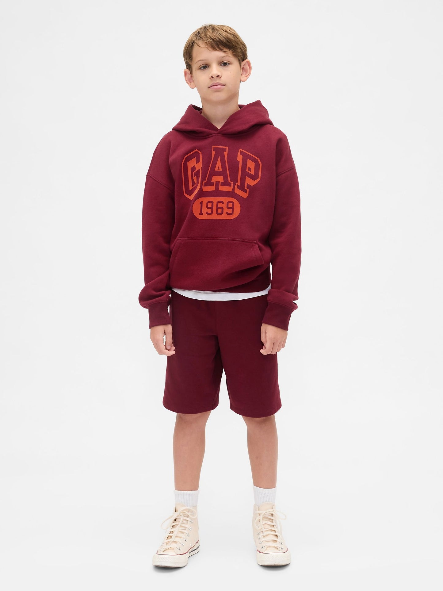 Bordo Vintagesoft Gap Logo Sweatshirt