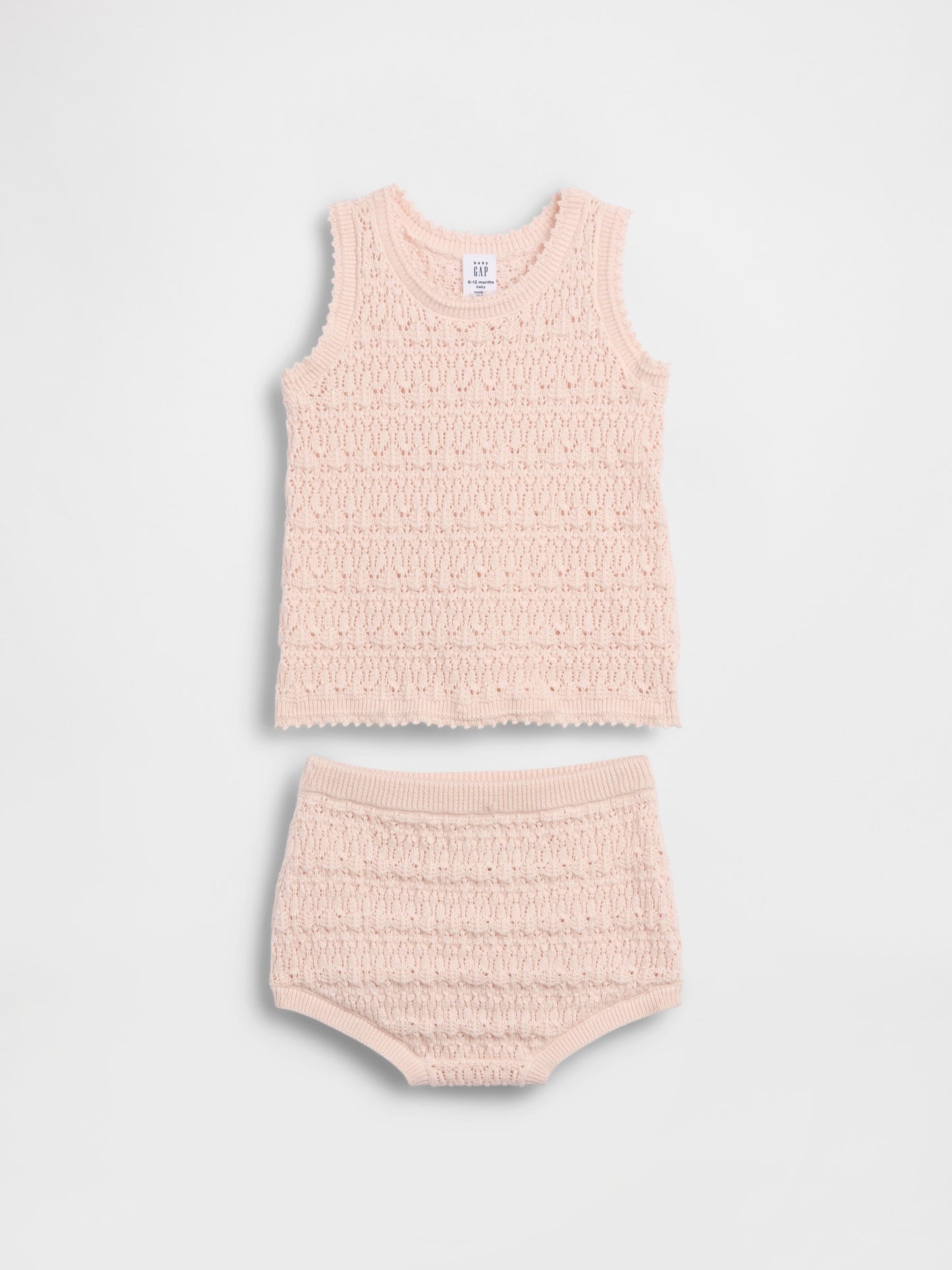 Pembe Baby Crochet Tank Outfit Set