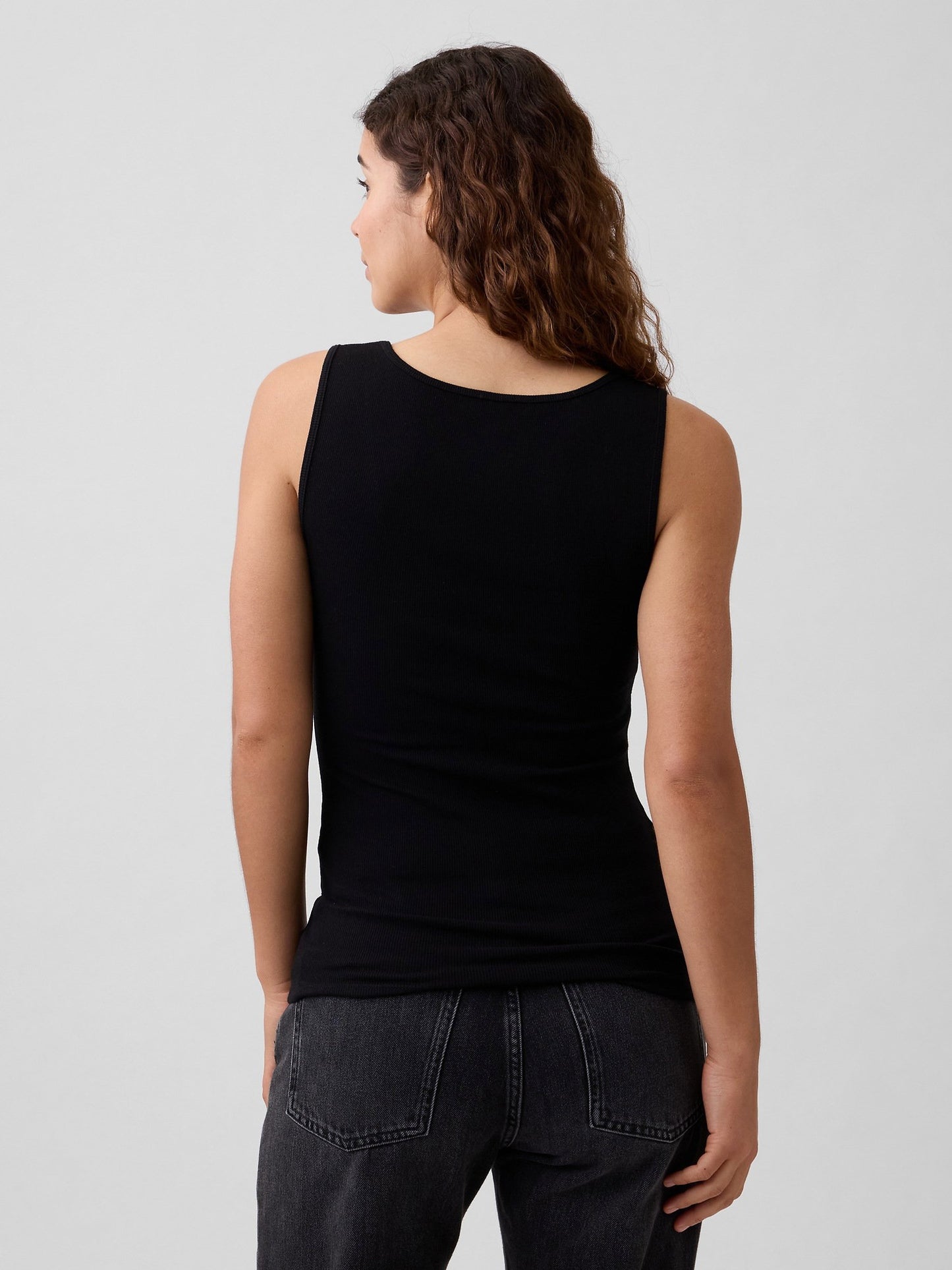 Siyah Ribbed Atlet (2’li)