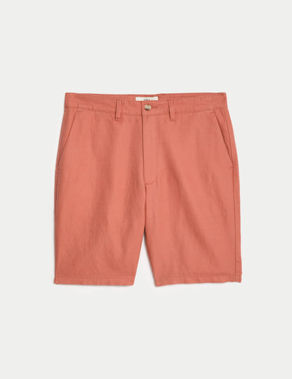 Regular Fit Keten Chino Şort