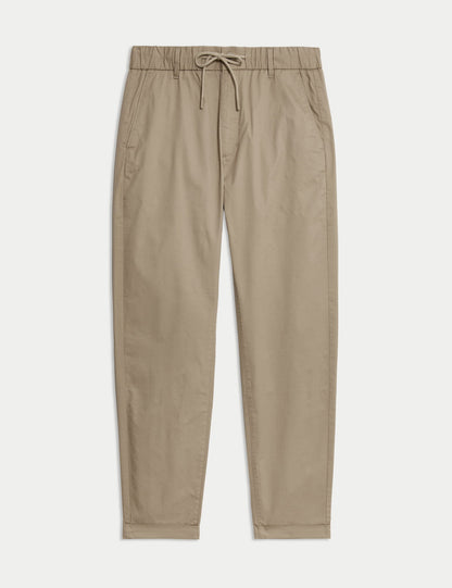 Lightweight Tapered Fit Lastikli Bel Pantolon
