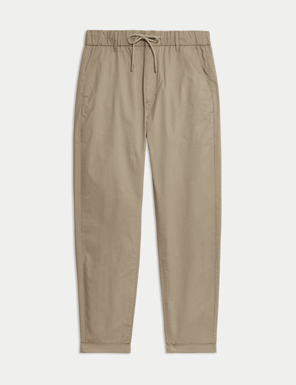 Lightweight Tapered Fit Lastikli Bel Pantolon